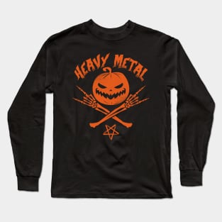 Heavy Metal Jack O' Lantern Long Sleeve T-Shirt